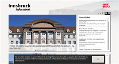 Desktop Screenshot of innsbruckinformiert.at