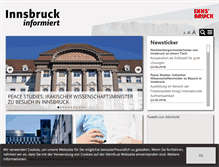 Tablet Screenshot of innsbruckinformiert.at